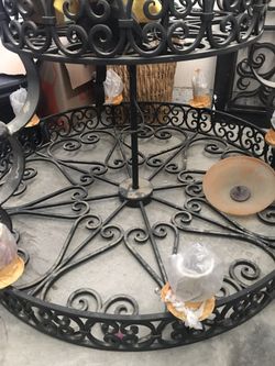 Iron chandelier