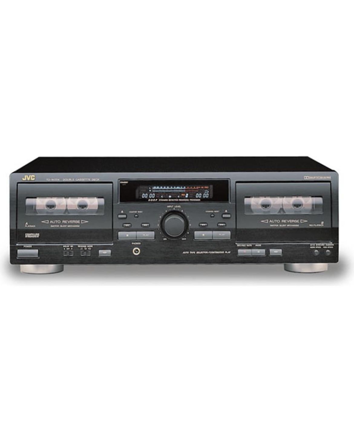 JVC TD-W254BK Dubbing Cassette Deck Recorder