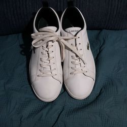 Lacoste Powercourt Leather Sneakers Mens Shoes 
