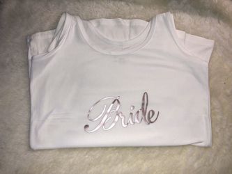 Custom “bride” & bride squad t-shirts