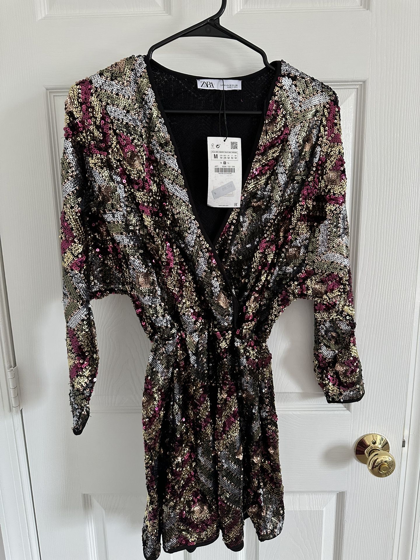 Zara Dress With Vibrant Sequins