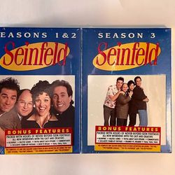 SEINFELD SEASONS 1-3 Monks Diner DVD Collector Box Set 40 Episodes W/Extras