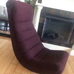 Maroon Colored Rocker Floor Chair