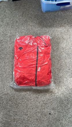 Descente Red Full-Zip Jacket medium