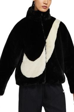 NEW Nike Swoosh Fur (faux) Jacket - Size 2XL