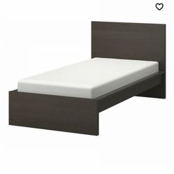 Twin IKEA Malm Bed, Black