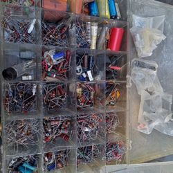 2 Containers Full Of Misc.electrical Parts