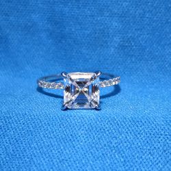 Moissanite 3.28 ctw Ascher Ring 