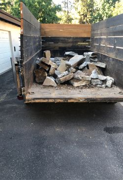 Free broken concrete