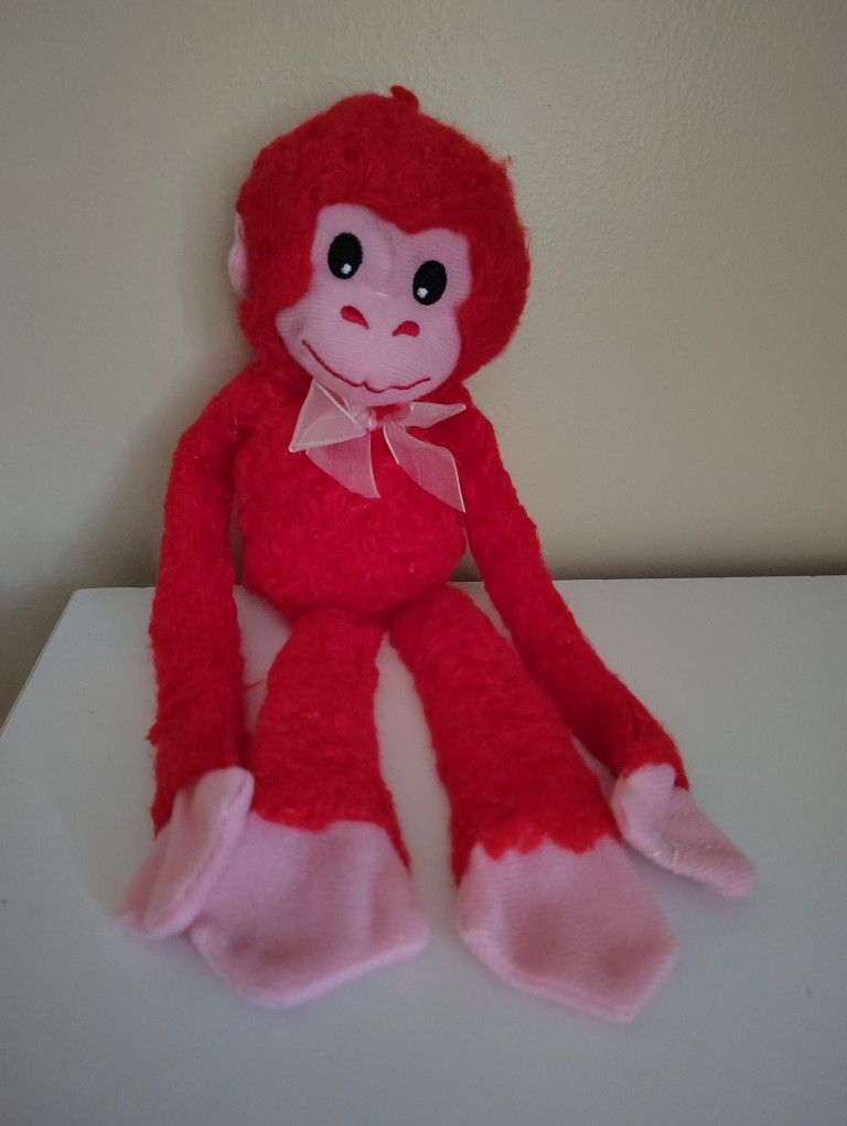 Red Monkey Plush Toy
