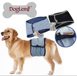 Washable Male Dog Diapers (Pack of 3) - Washable Male Dog Belly Wrap