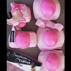 Brand new Kids/youth knee pads protective pads set,(blue/pink)
