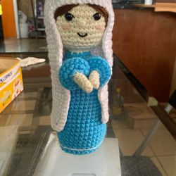 Virgin Mary Knitted Ornament