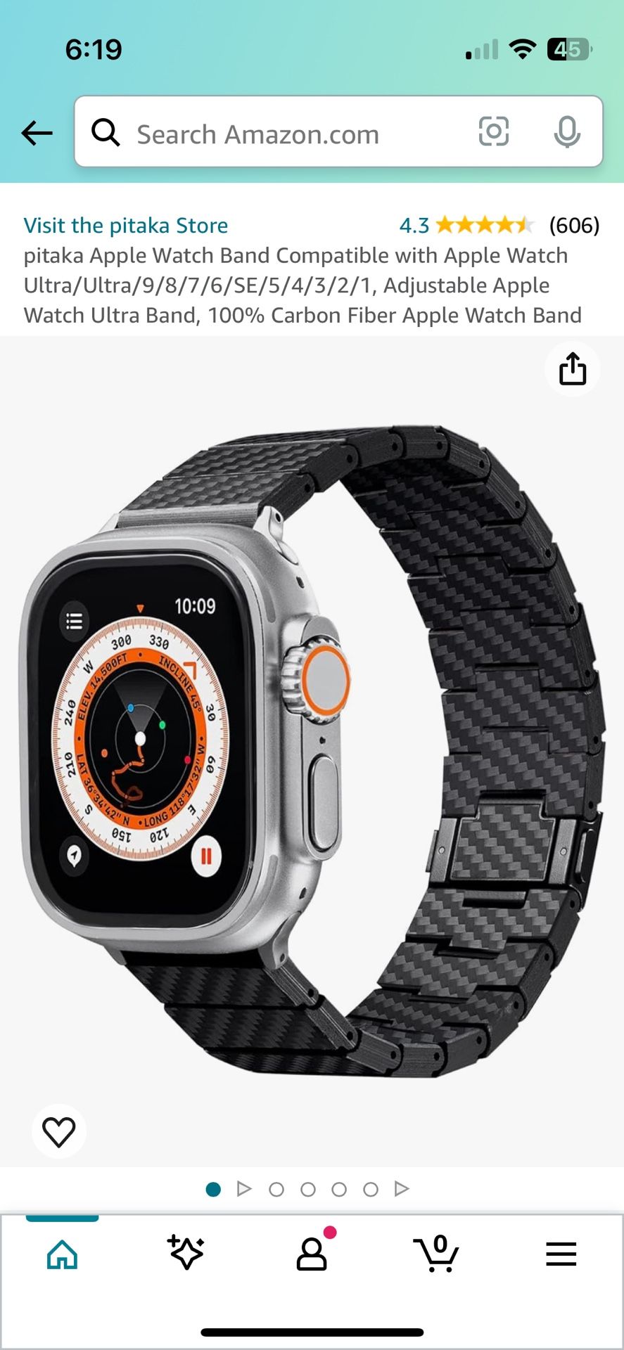 Apple Carbon Fiber Watch Band By Pitaka 