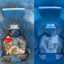 The washing trashcan business