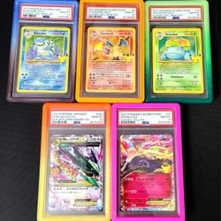 PSA 10 Pokemon Celebrations Trio Blastoise, Charizard, Venusaur, 25th Rayquaza, And Xerneas