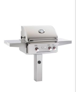 AMERICAN OUTDOOR GRILL 24" T SERIES POST MOUNT GAS GRILL