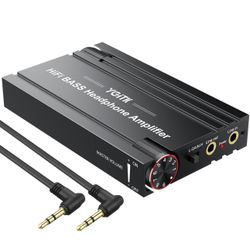 Professional 16-600Ω Headphone Amplifier with Bass Boost, Portable HiFi Earphone