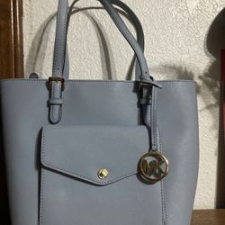 Michael Kors Blue Tote Bag 
