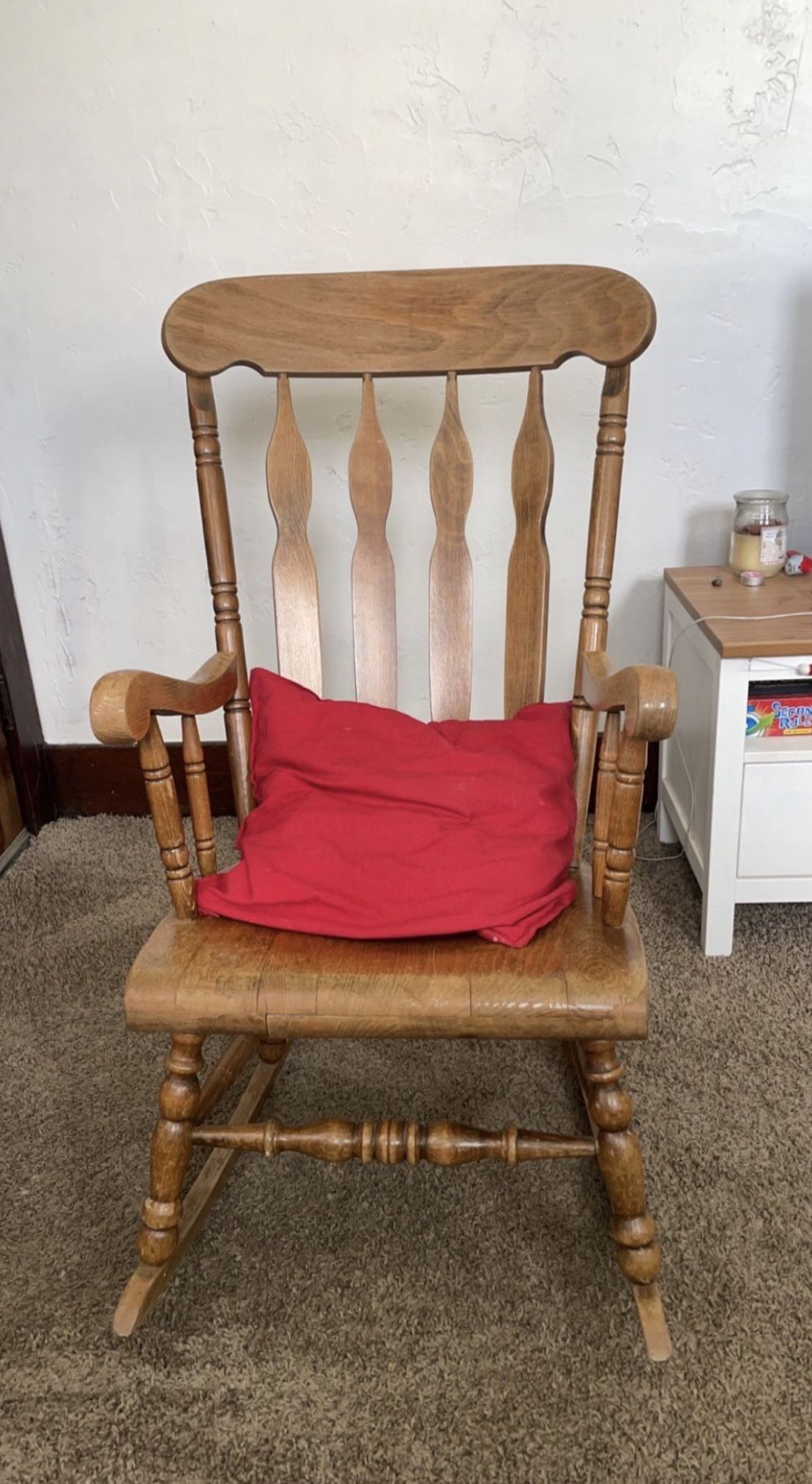 wooden rocking chair