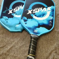 Brand New XS XPAK 6.0 Pro Pickleball Paddle-19mm-Toray Carbon Fiber-9 Layer Composite-Diving Cover(Retails $120)