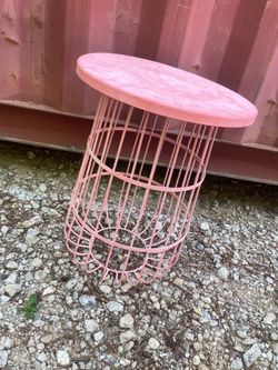 Metal outdoor side table