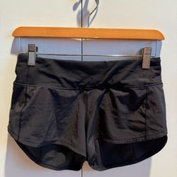 Black Lululemon Speed Up Shorts Size 2