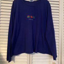 Hot Topic Size XL Royal Blue Blouse