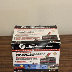 Schumacher WM-1562A Battery Charger & Maintainer – 6V/12V – New Open Box