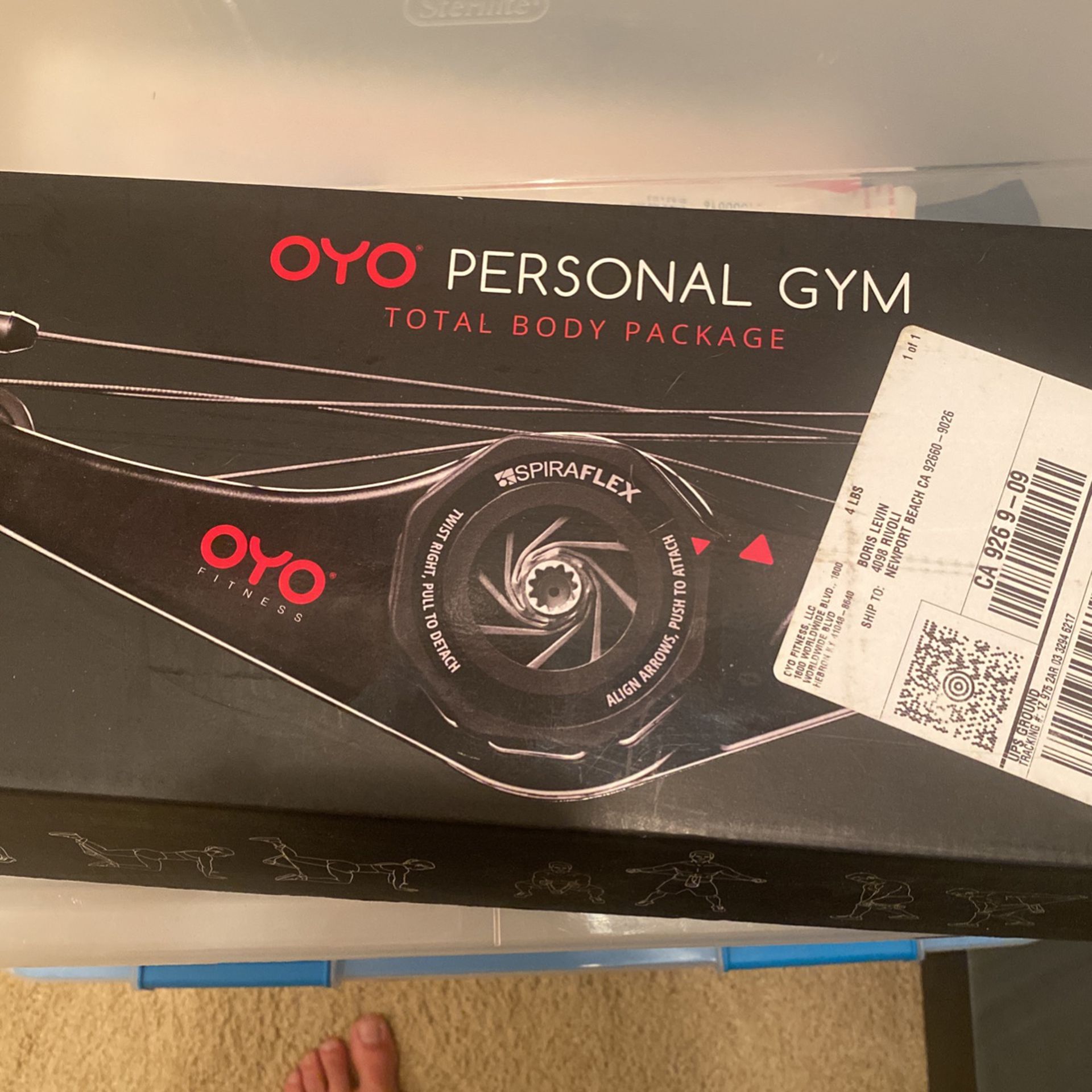 Oyo Personal Home Gym Resistance Spiraflex Fitness System Brand New 