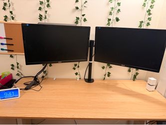 2 ASUS Monitors and Tree Stand