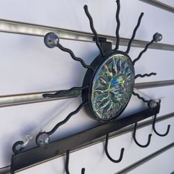 New 🌞 Opaque Sun 5 Hook Keychain wall holder rack. 12.5”W Artisan Mexico