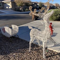 Christmas Reindeer Yard Decorations 