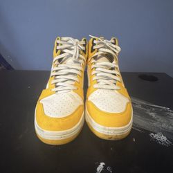 PUMA Rebound Sneakers, White/Black/Yellow Sizzle