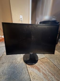 Samsung C24F390FHN 24" Curved LED 1080p 60Hz HDMI VGA Color Monitor - Tested