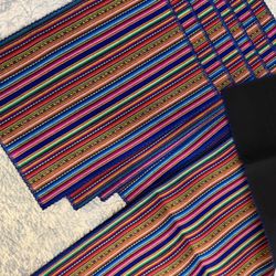 Andean Peruvian Set of 6 placemats and runner set