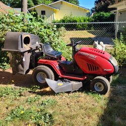 Try Bilt Riding Mower W/ Trailer