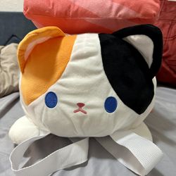 New Round 1 Exclusive Cat Salmon Sushi Backpack Plush w/ Tag