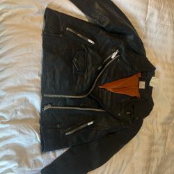 Free People Leather Jacket 