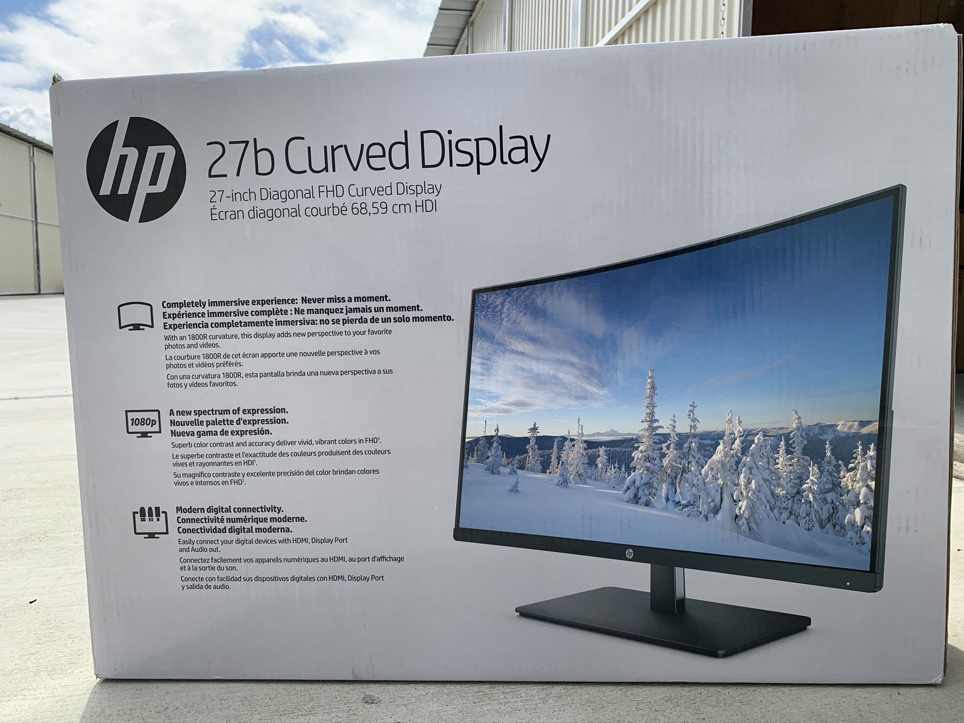 HP 27b curved monitor