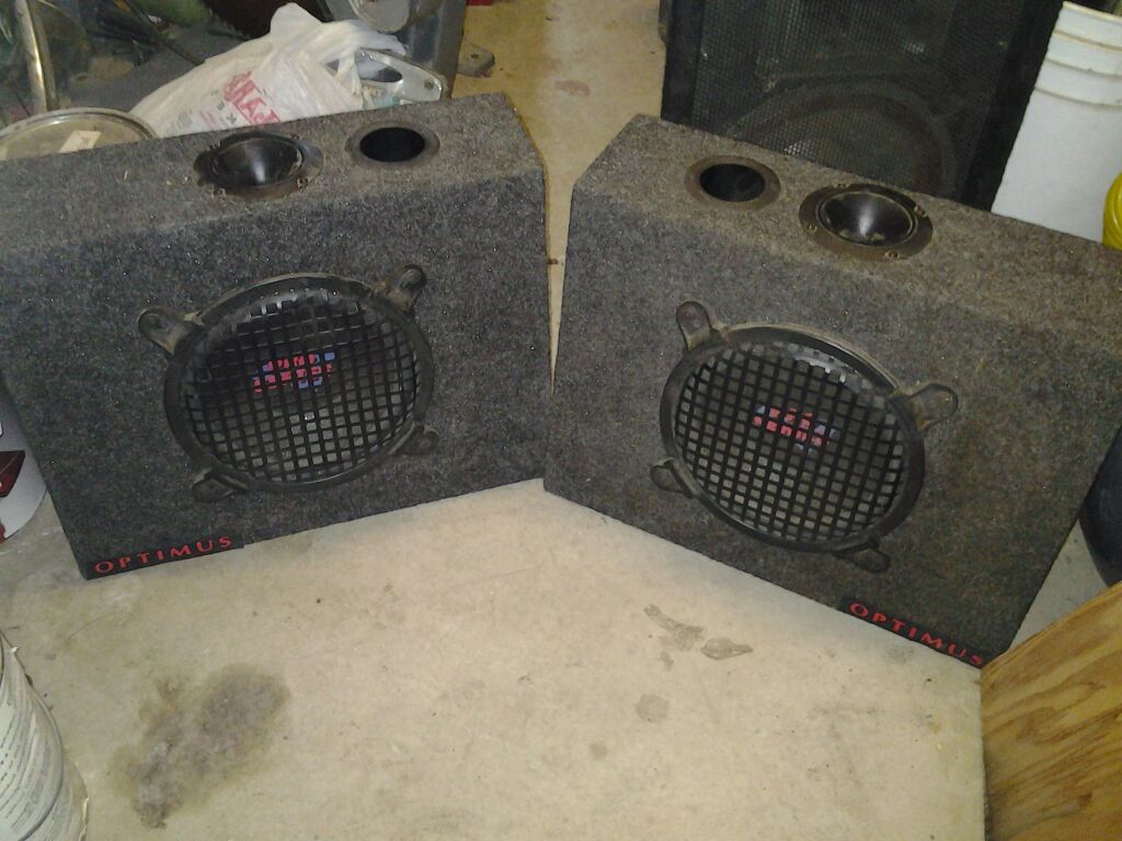optimus 8"in 2 way speakers no 12-1749