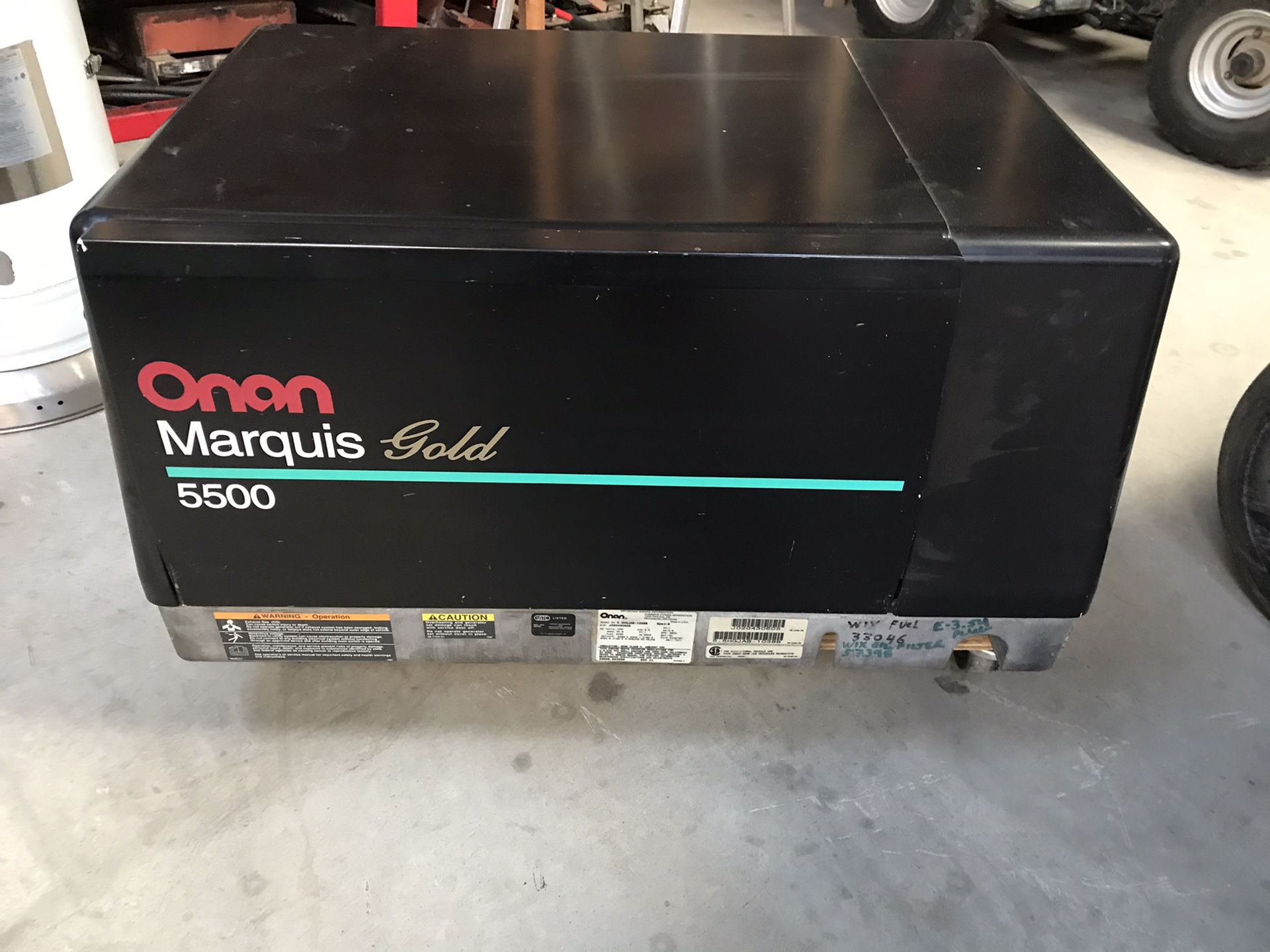 Oman 5500 generator ran great when it was removed from toy hauler,comes with remote switch too