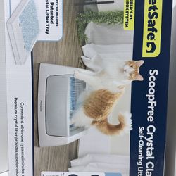 ScoopFree Crystal Classic Self-Cleaning Litter Box