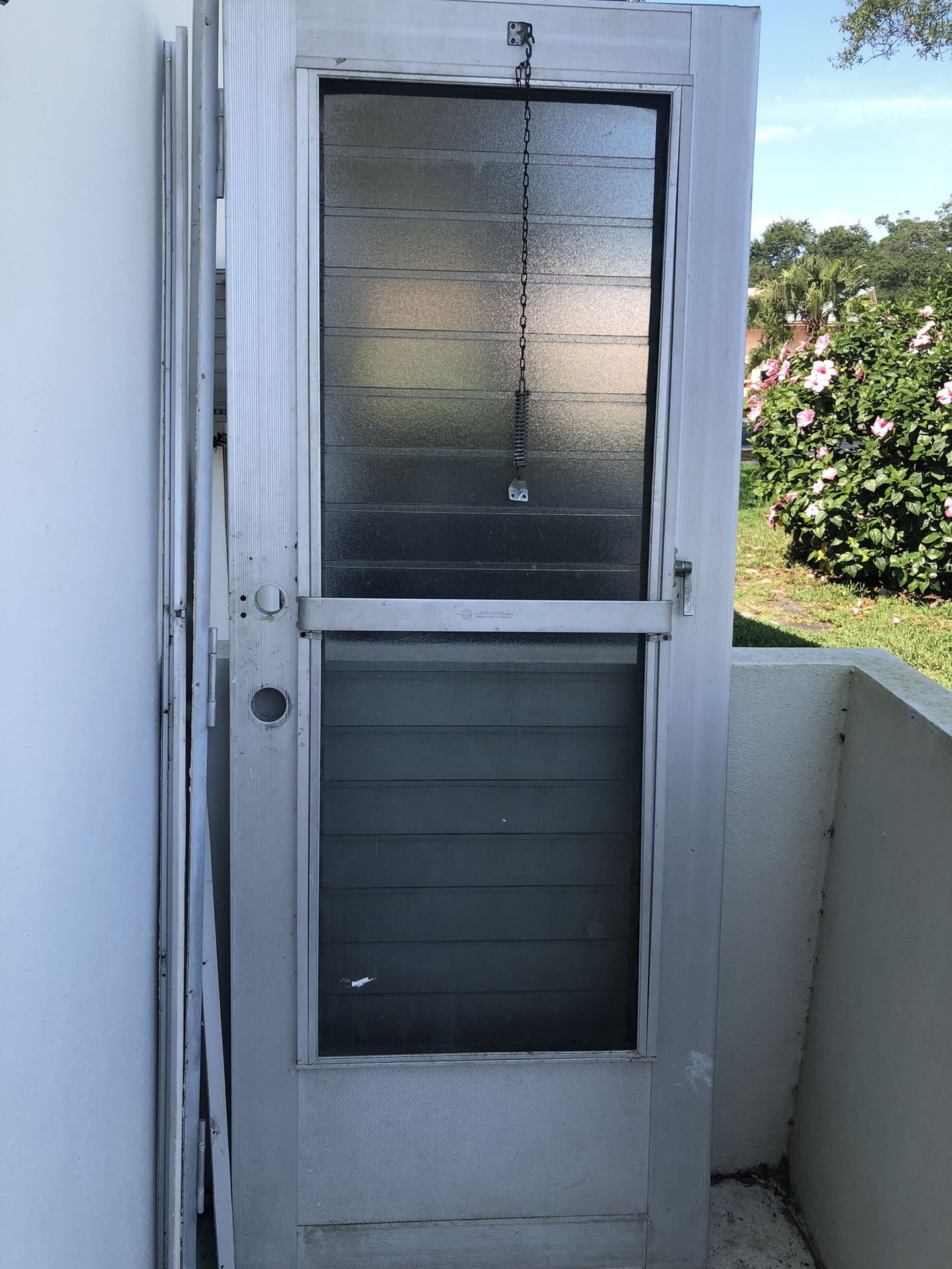 Aluminum Vintage Jalousie Exterior Door