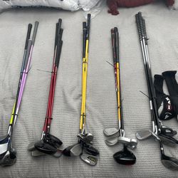 5 Sets of Junior Right Handed Golf Clubs
