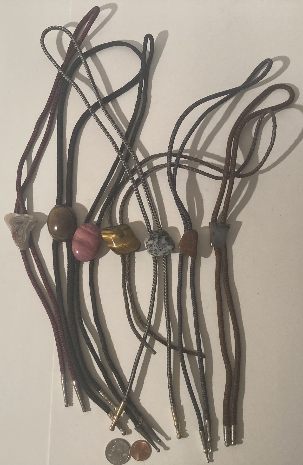 Vintage Lot Of 7 Bolo Ties