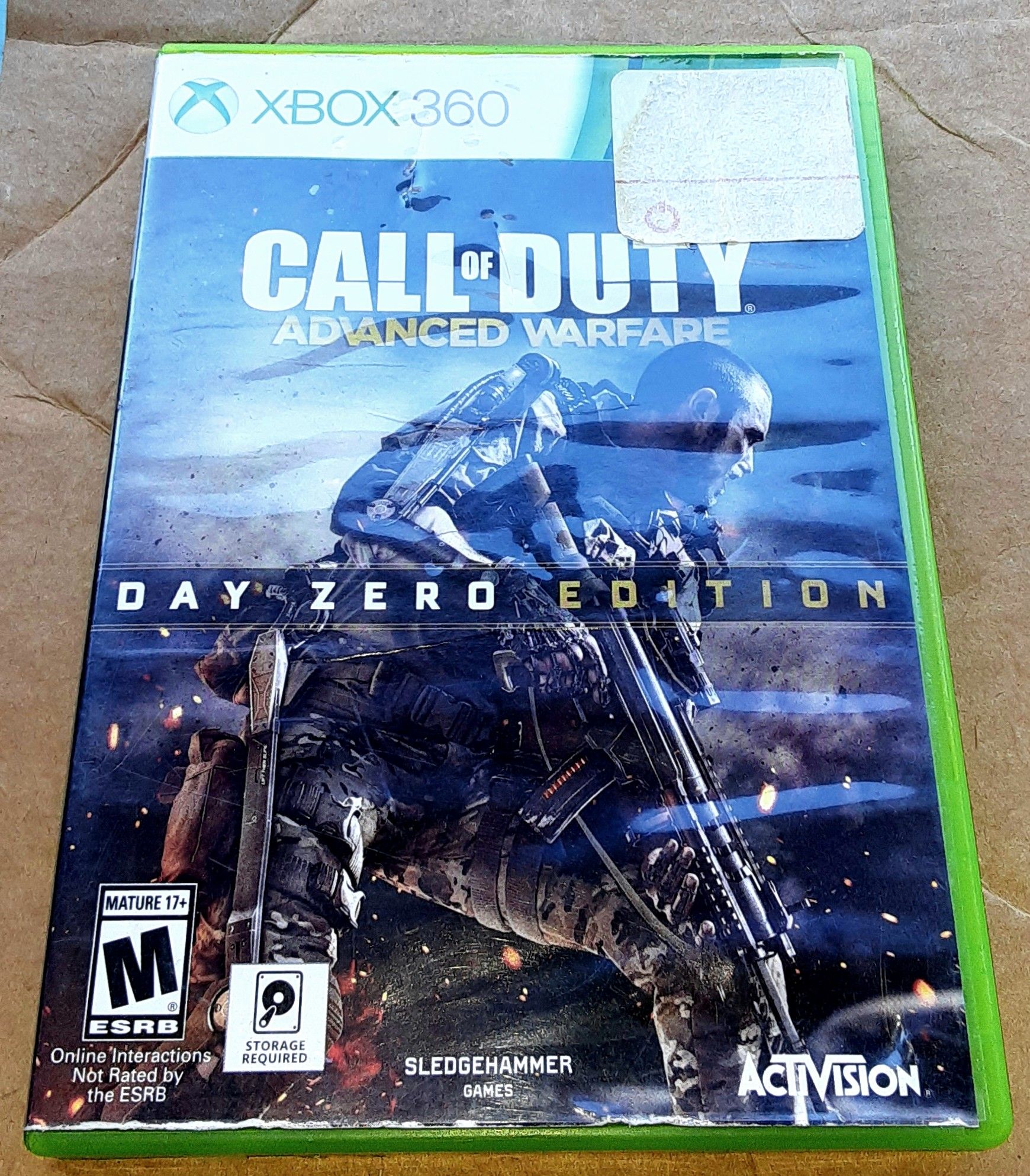 Xbox 360 Call of Duty Advance Warfare video game..