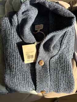 Faherty Marled Cotton Cardigan – Size XL