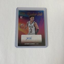 Keynote George NBA Hoops Rookie Ink Rookie