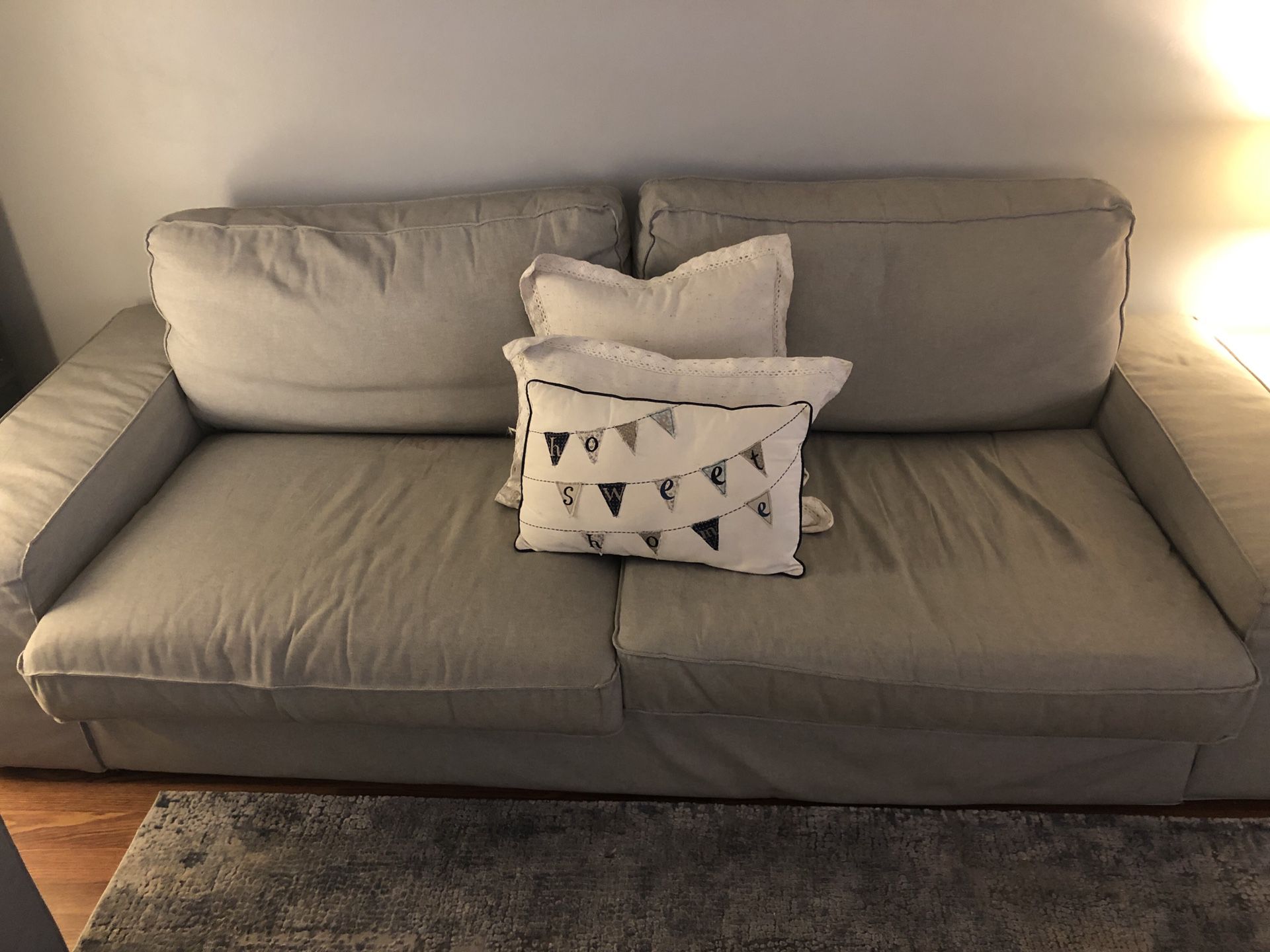 IKEA gray sofa
